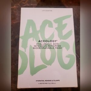 Aceology | Hyaluronic Acid Intensive Repairing Biodegradable Mask | 4-Pack